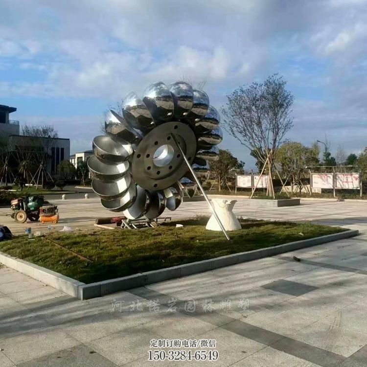 藝術(shù)金屬雕塑承接，景區(qū)案例，公園不銹鋼雕塑定制