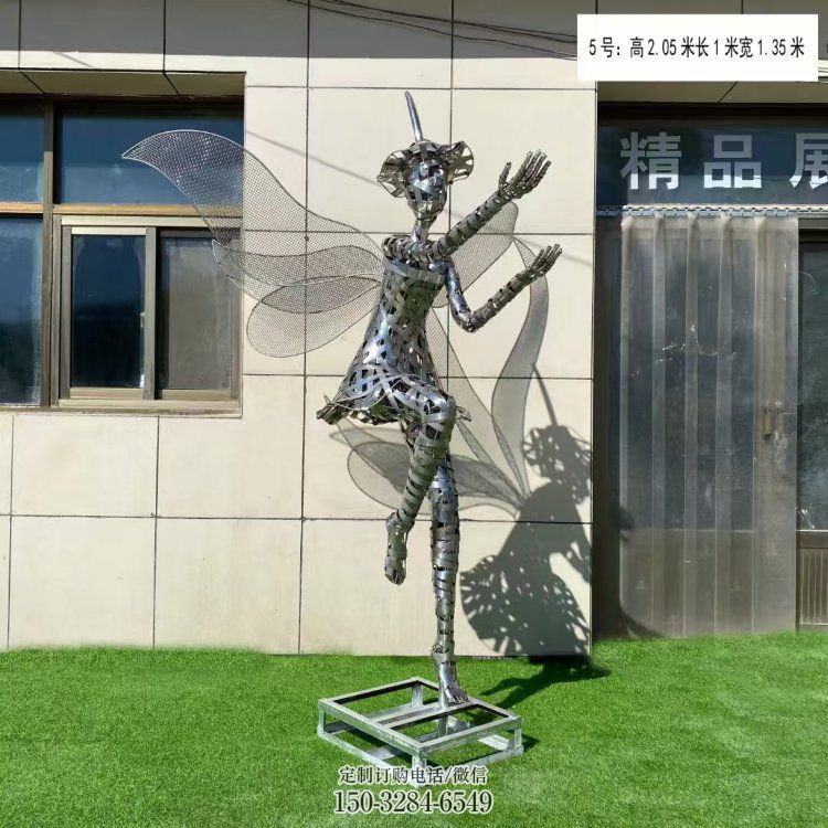 現(xiàn)代鏤空舞者雕塑承接，歐式風(fēng)格，鐵藝跳舞雕塑精選