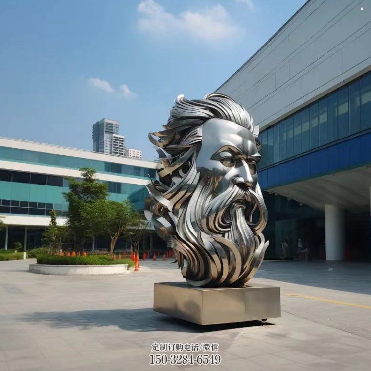 白鋼西方人雕塑提供，歐式藝術(shù)，中式鏡面人頭像雕塑通用