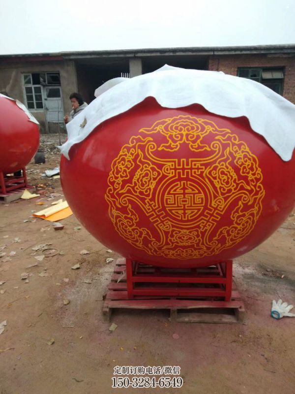 圓球雕塑擺件，景區(qū)案例，房地產(chǎn)烤漆圓球雕塑常用